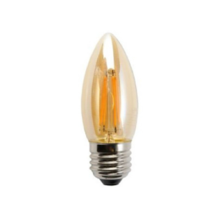 AMPOLLETA LED C37 VELA FILAMENTO E27 2W