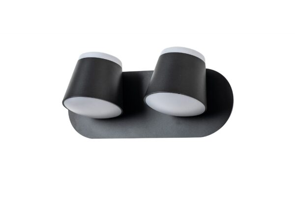 APLIQUE LED 2*5W NEGRO 3000K