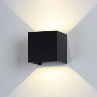 APLIQUE CUADRADO 6W NEGRO