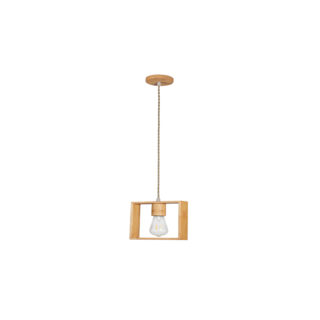 LAMPARA COLGANTE SOQUETE E27 MADERA DECORACIÓN