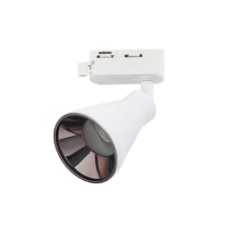 PORTA GU10 MONOFASICO BLANCO CONO