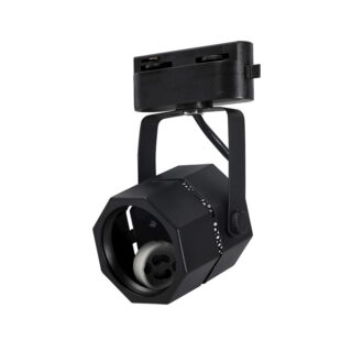 FOCO MONOFASICO ECO PORTA GU10 NEGRO