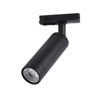 FOCO RIEL MONOFASICO COB 10W NEGRO