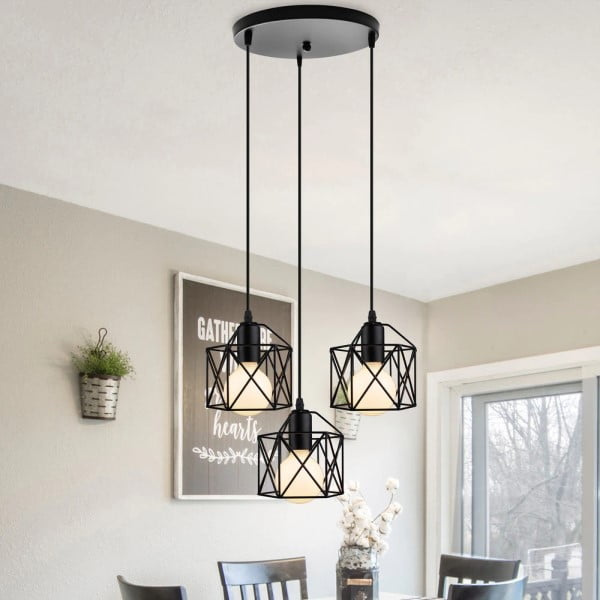 Lámpara Colgante Industrial de 3 luces, Ajustable - Imagen 6
