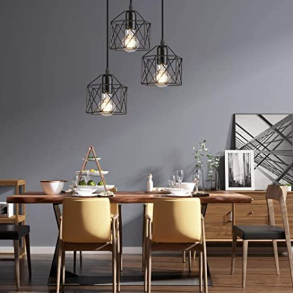 Lámpara Colgante Industrial de 3 luces, Ajustable - Imagen 5