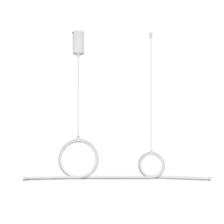 Lámpara Moderna Colgante Led Blanca 48w