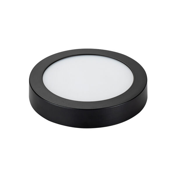 PANEL LED NEGRO SOBREPUESTO REDONDO 12W - Imagen 4