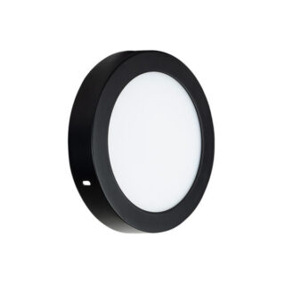 PANEL LED NEGRO SOBREPUESTO REDONDO 24W